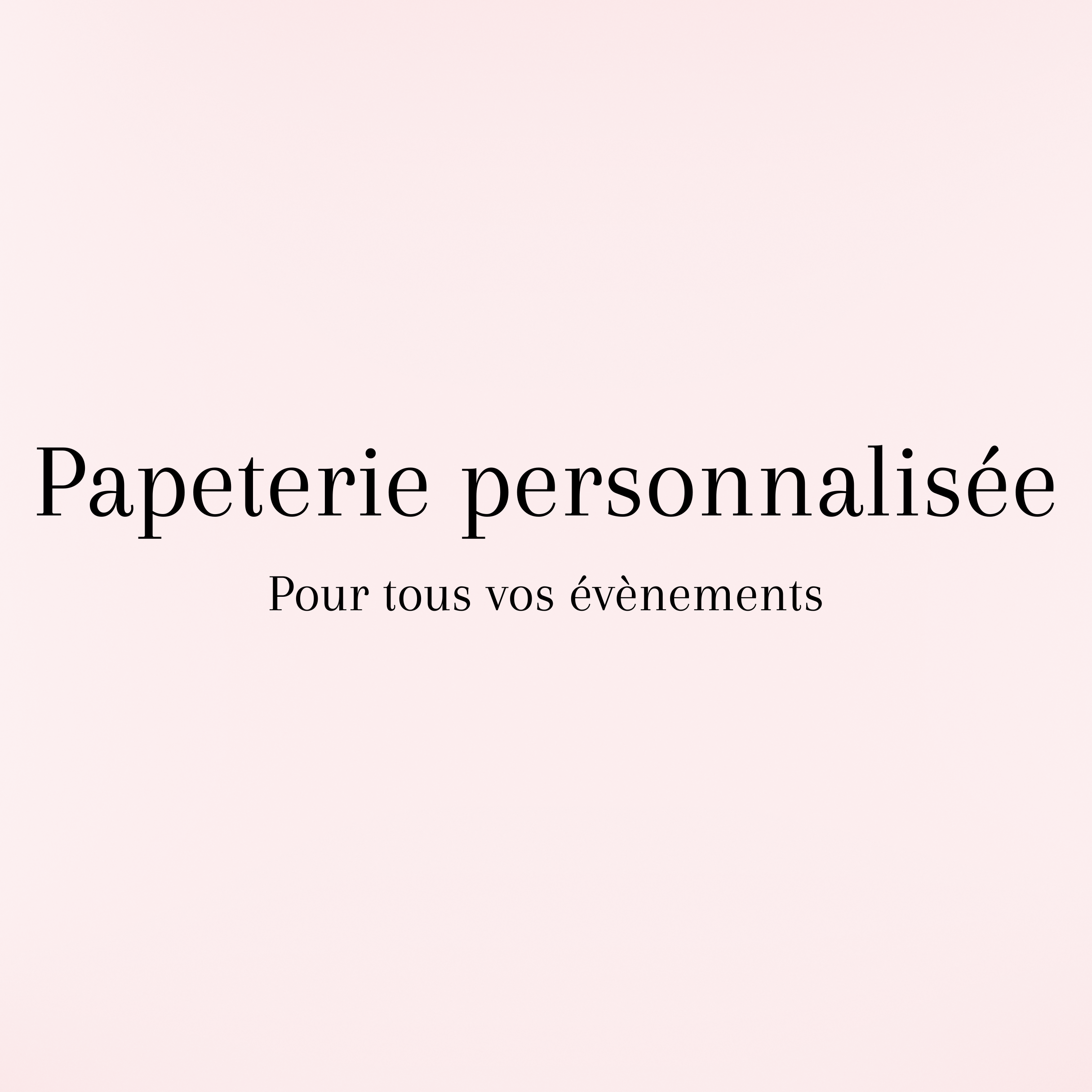 Papeterie personnalisée