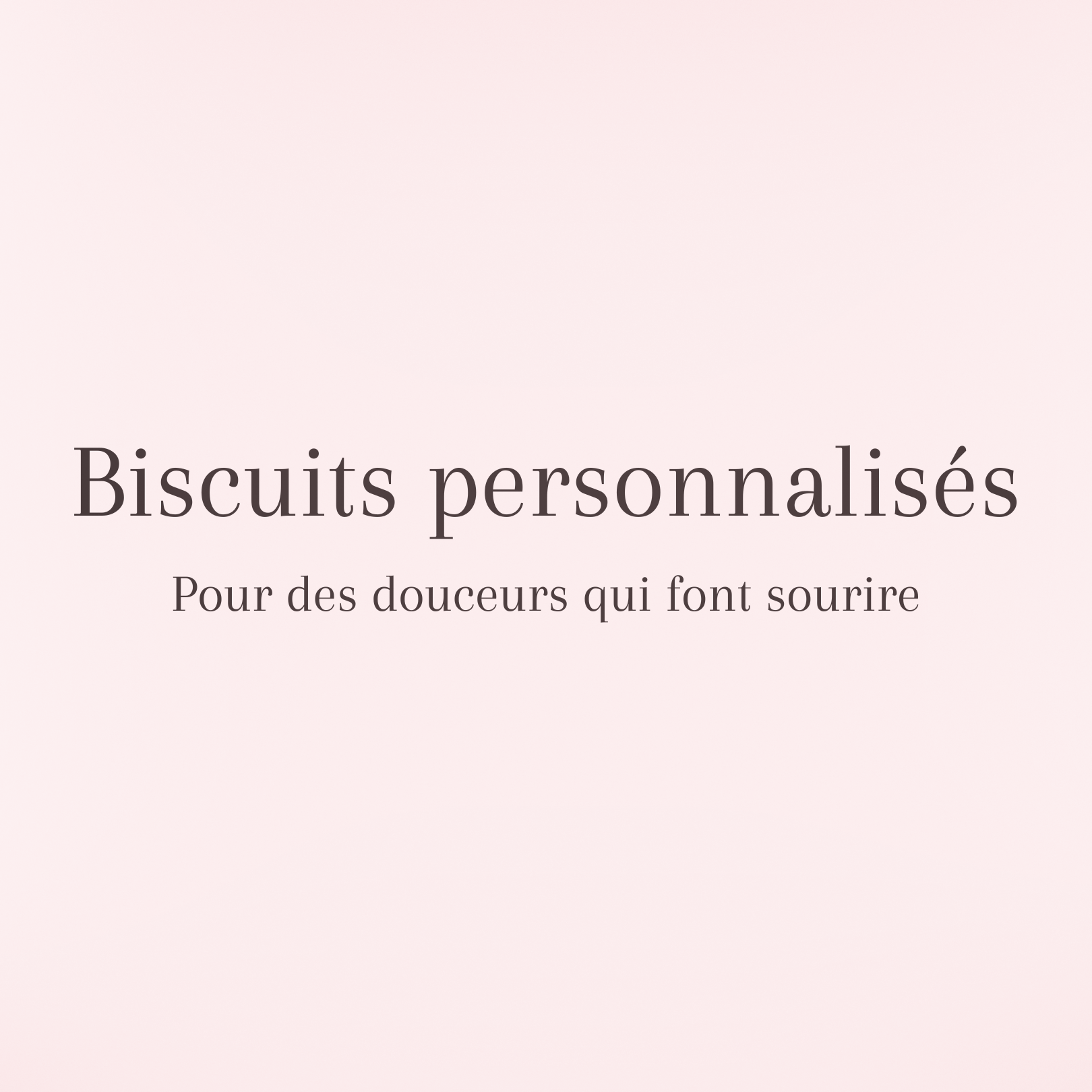 Biscuits personnalisés