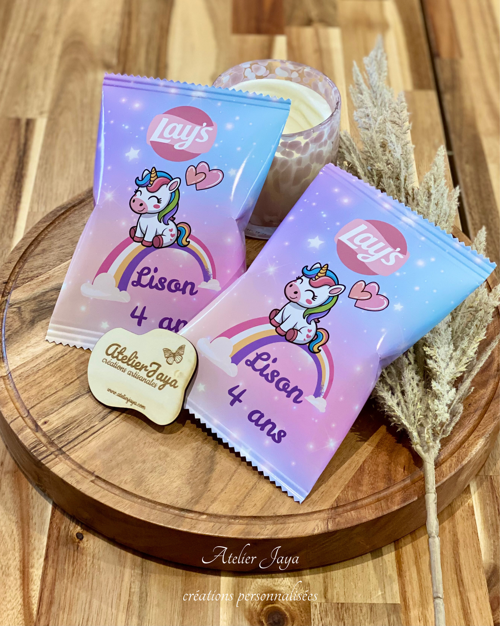 Sachet de chips personnalisés