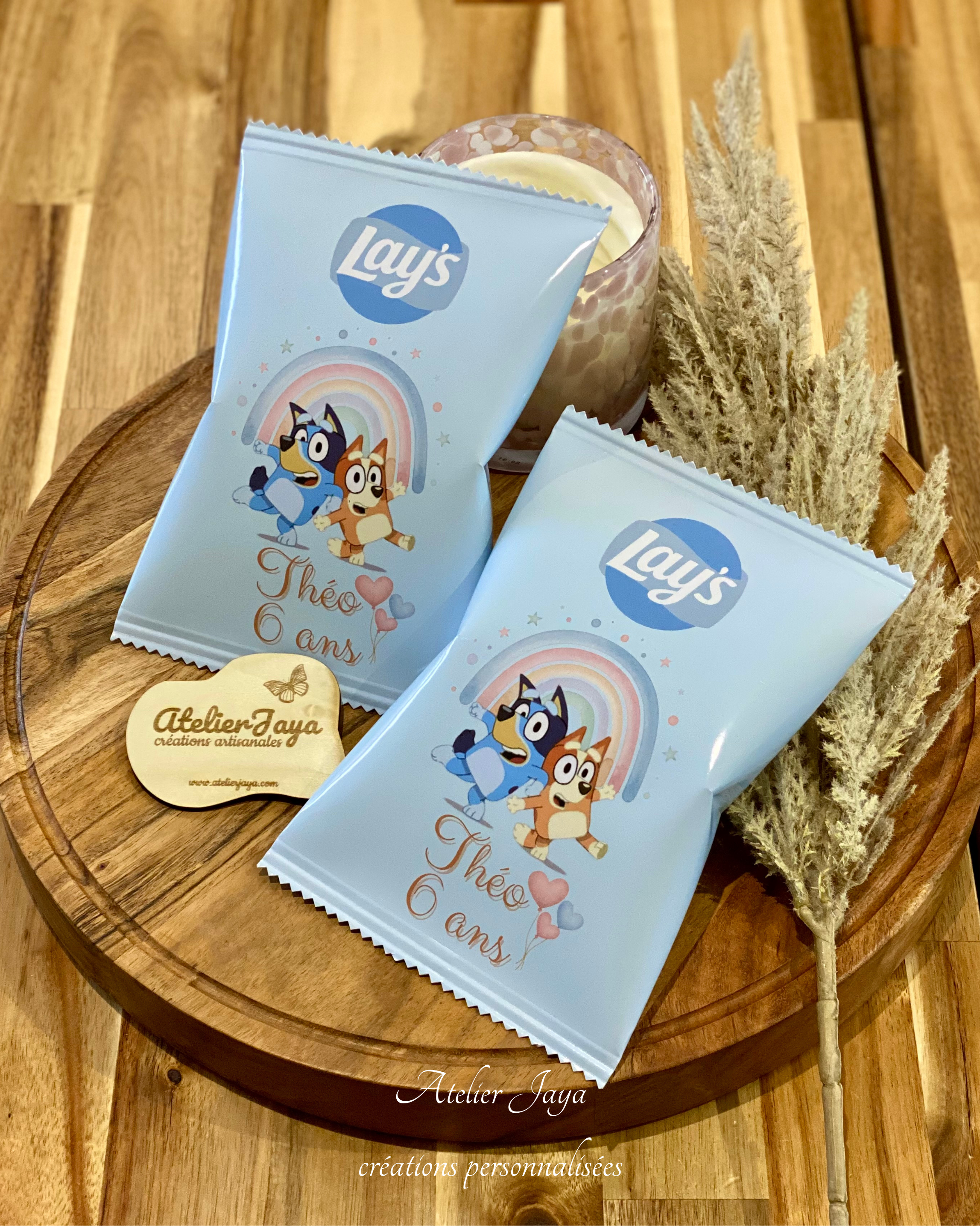 Sachet de chips personnalisés