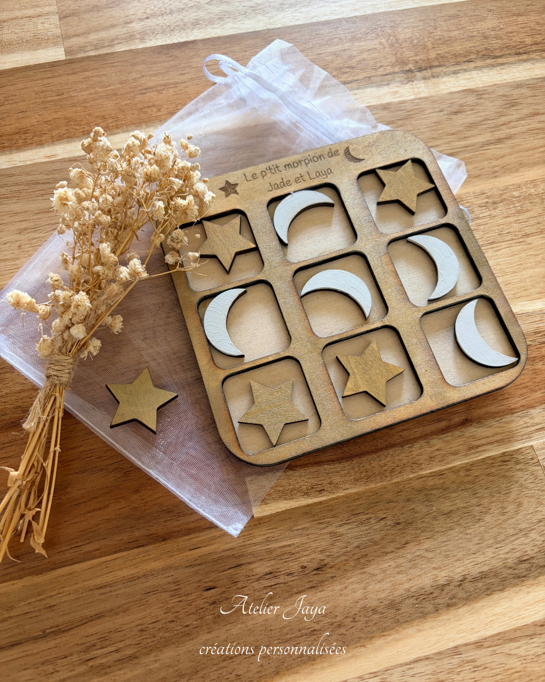 Jeu de morpion en bois - Edition limitée Ramadan