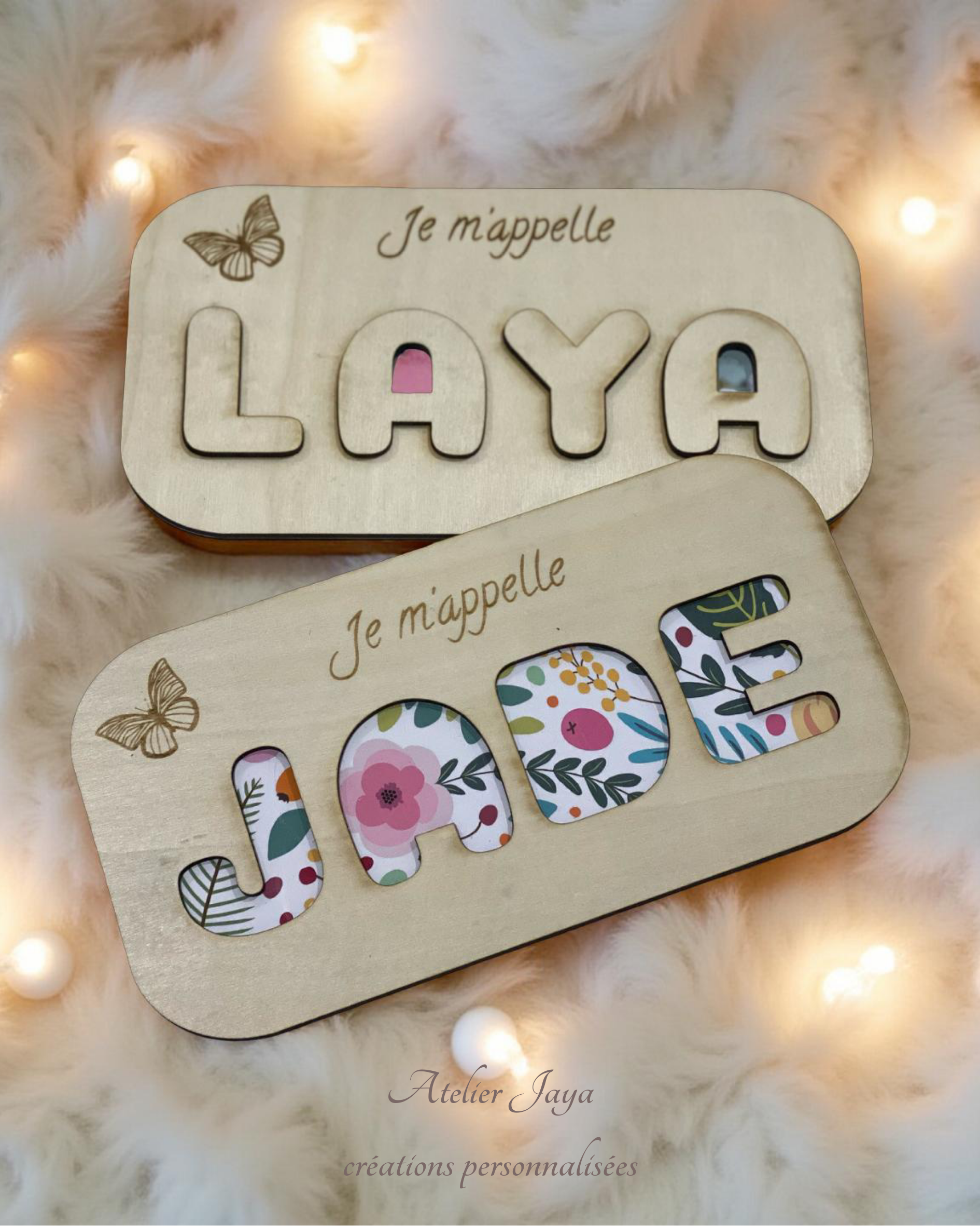 Puzzle enfant en bois naturel