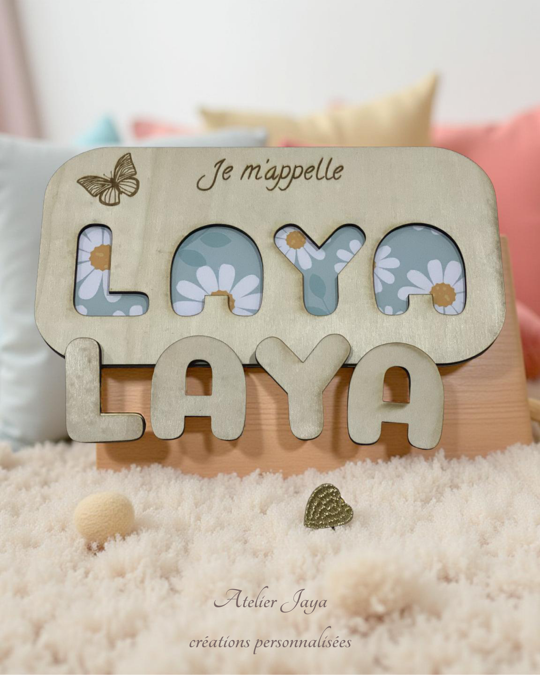 Puzzle enfant en bois naturel